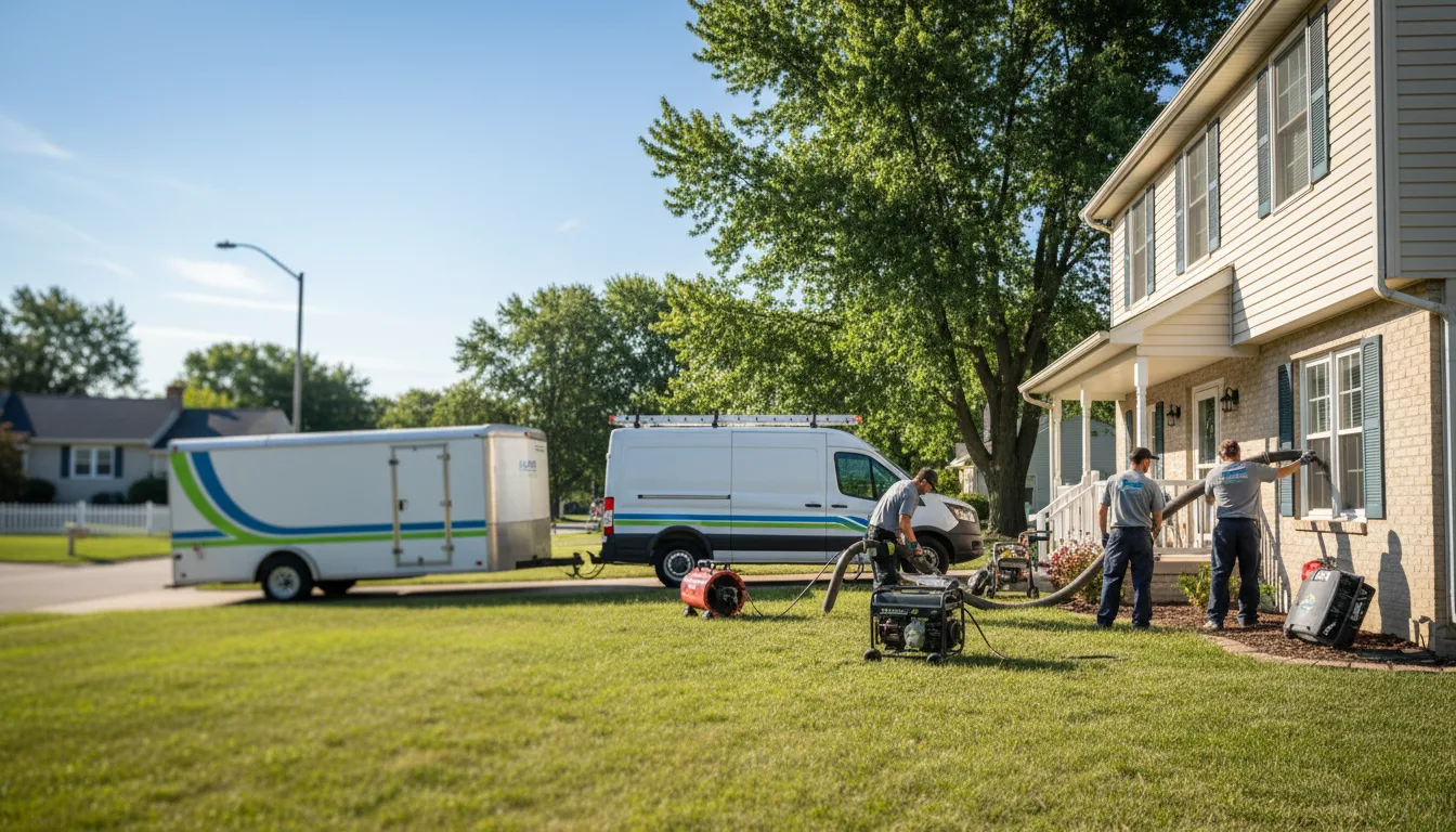 Flooded Basement Restoration And Cleanup With Repair in Wyatt, IN near me